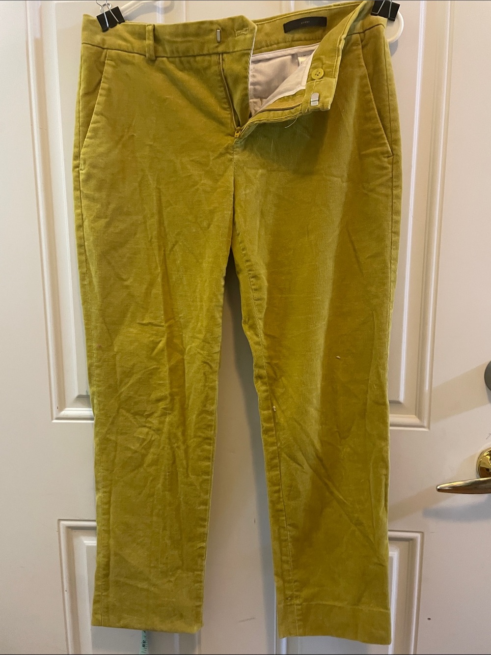 Banana Republic Mustard Green Corduroy Pants